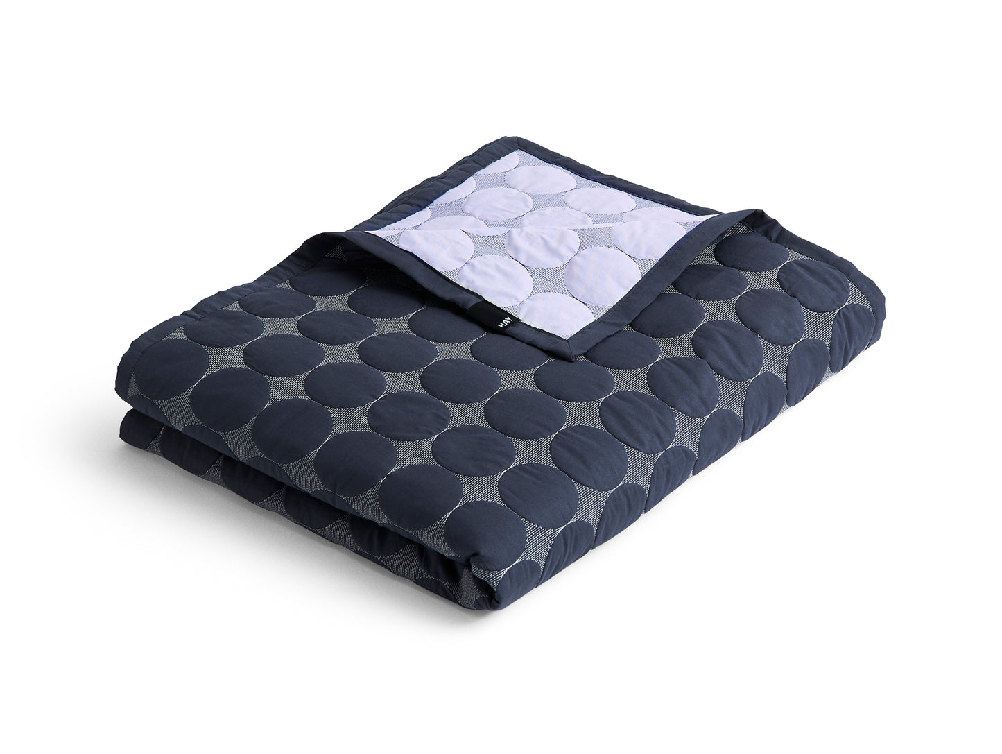 Mega Dot Bed Cover (Organic) by HAY - Midnight Blue