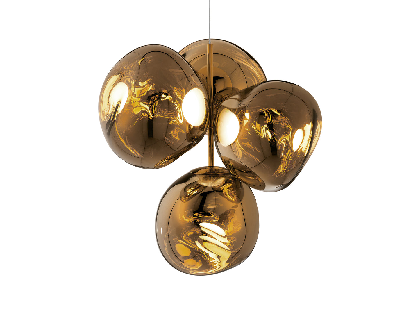 Melt LED Chandelier by Tom Dixon - Small / Bronze