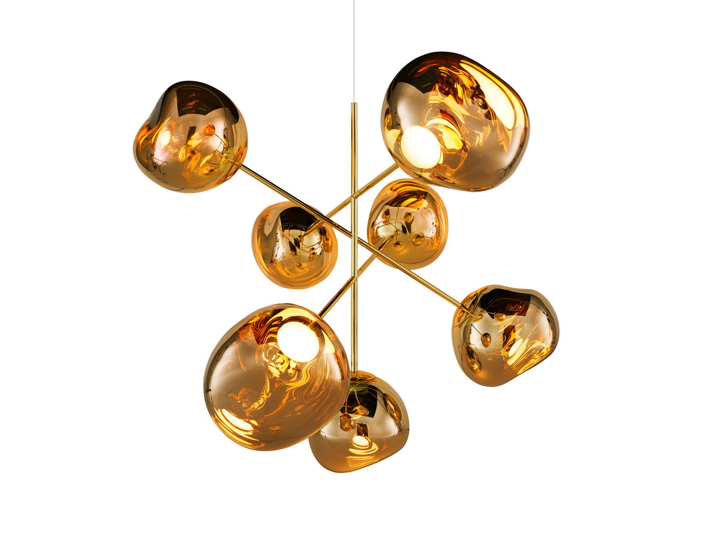 Melt LED Chandelier by Tom Dixon - Large / Gold
