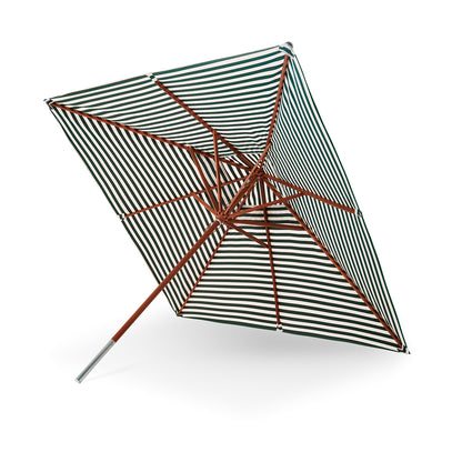 Messina Striped Umbrella by Skagerak - 300x300 / Light Apricot Dark Green Stripes
