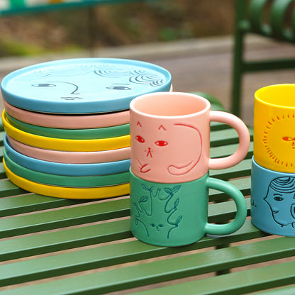Cat Mug by Donna Wilson