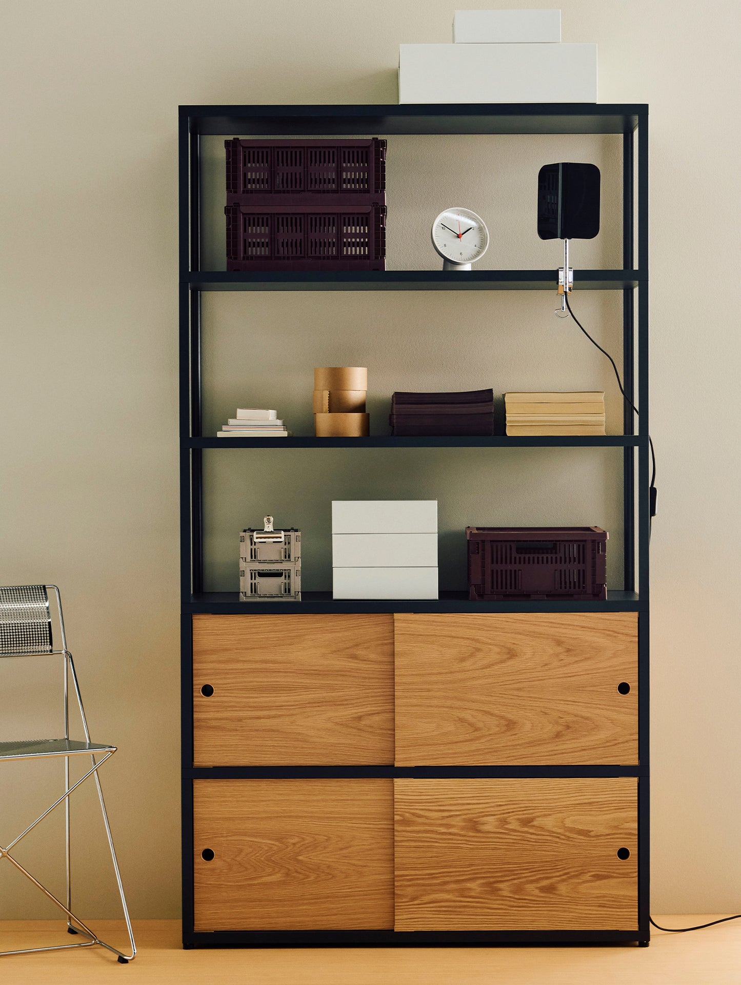 New Order Shelving - Combination 503 by HAY - Charcoal