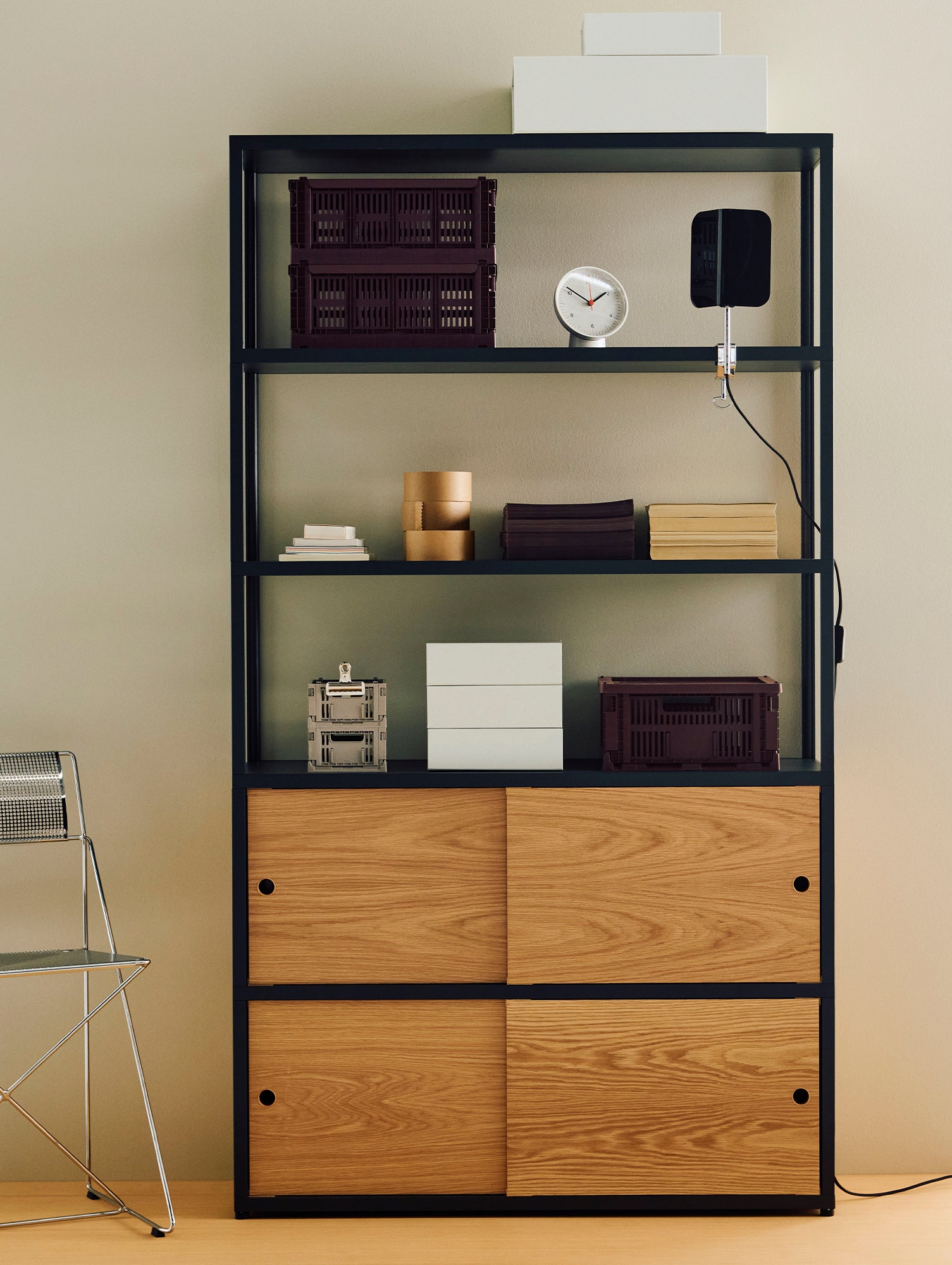 New Order Shelving - Combination 503 by HAY - Charcoal