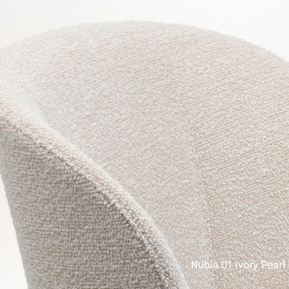 Mikado Side Chair by Vitra - Nubia 01 Ivory Pearl (F100)