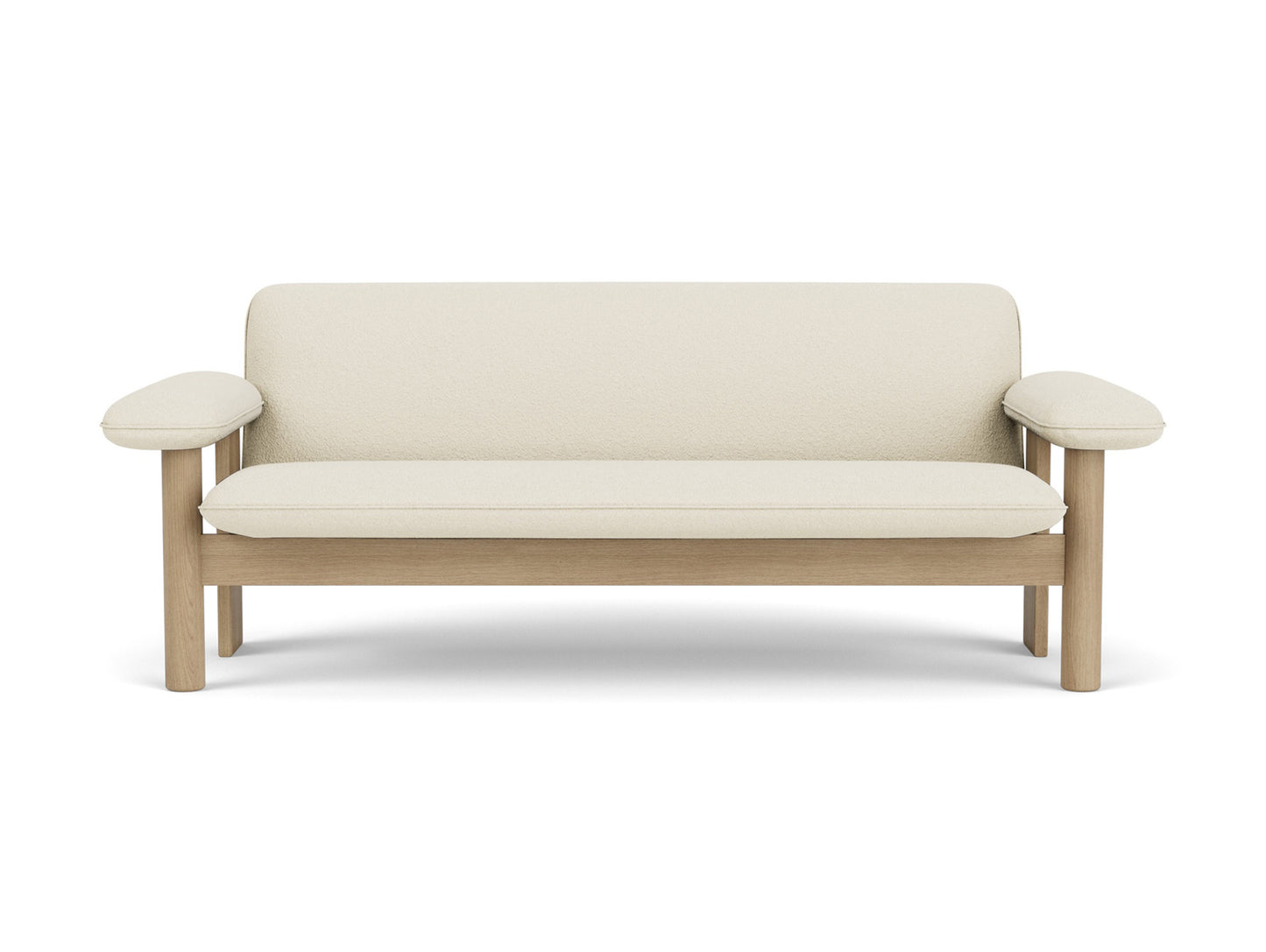 Brasilia 2-Seater Sofa by Audo Copenhagen - Oak Base / Baru 200