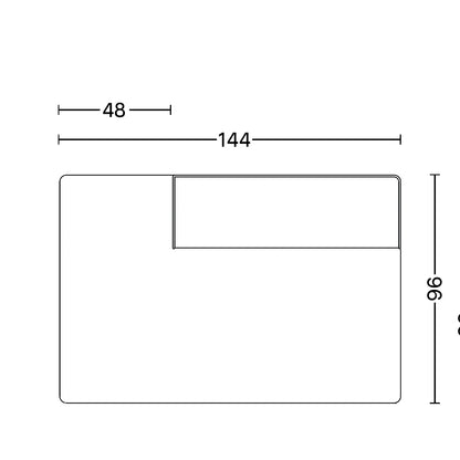 Eave Modular Sofa 96 - Individual Modules by Audo Copenhagen / Open End Module 144 / Right Backrest (Sitting Left)