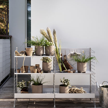 String Outdoor Galvanised Shelving - Combination K