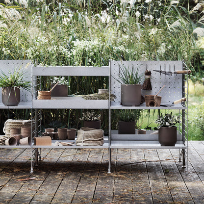 String Outdoor Galvanised Shelving - Combination N