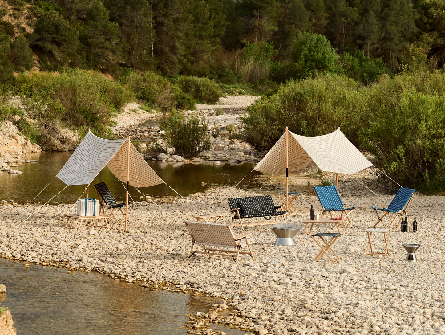 Outdoor Market Folding Sofa by HAY 