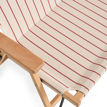 Outdoor Market Folding Sofa by HAY - Beige with Red Stripe