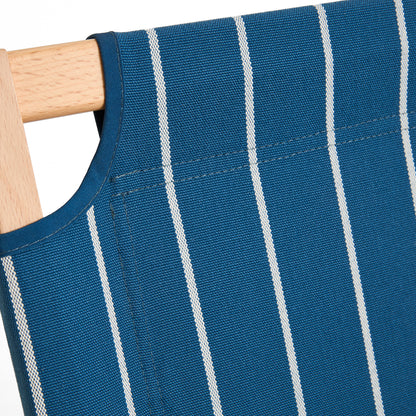 Outdoor Market Folding Sofa by HAY - Blue with Beige Stripe