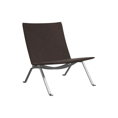 PK22 Lounge Chair  Anniversary Edition by Fritz Hansen - Dark Brown Haze Leather