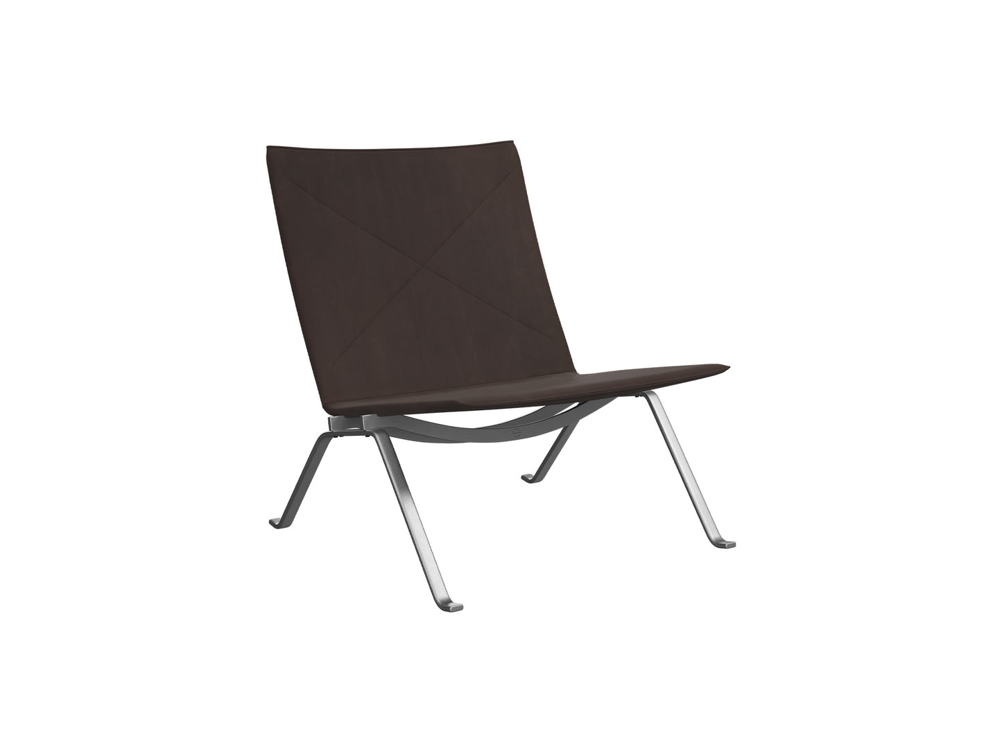 PK22 Lounge Chair  Anniversary Edition by Fritz Hansen - Dark Brown Haze Leather