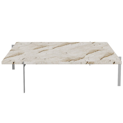 PK61A Coffee Table by Fritz Hansen - Beige Marble Honed