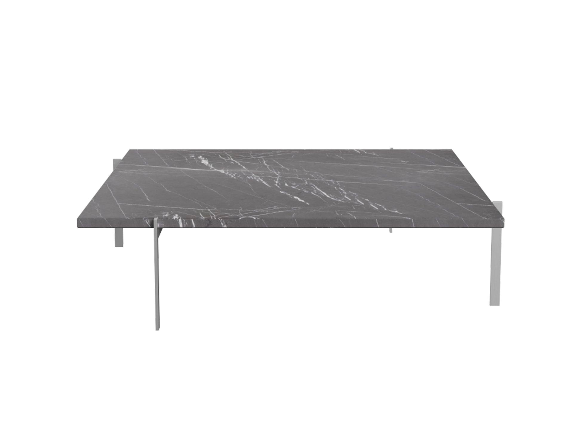 PK61A Coffee Table by Fritz Hansen - Black Marble Honed