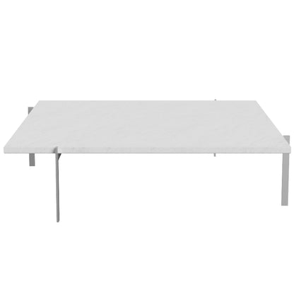 PK61A Coffee Table by Fritz Hansen - White Marble Rolled