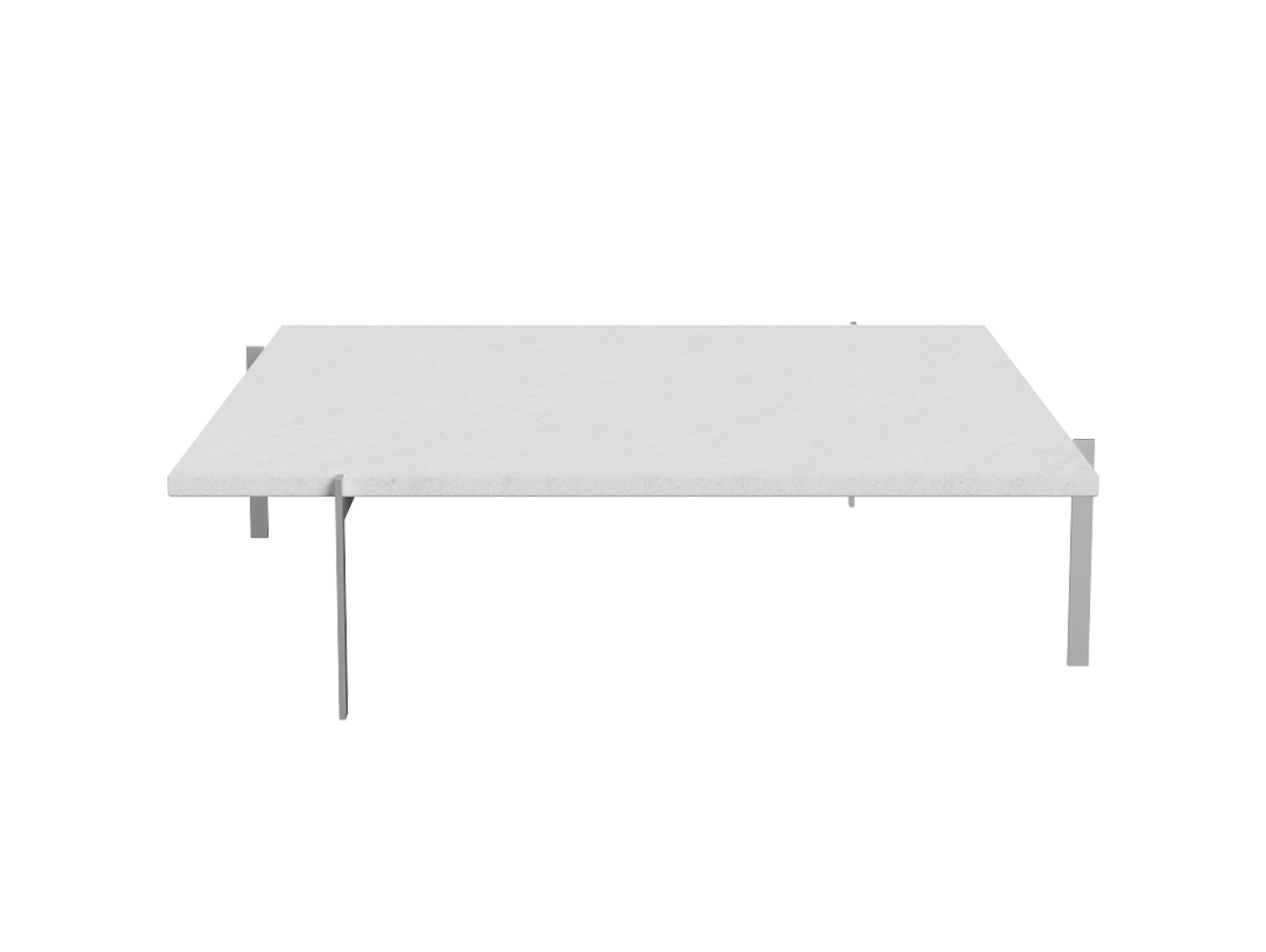 PK61A Coffee Table by Fritz Hansen - White Marble Rolled