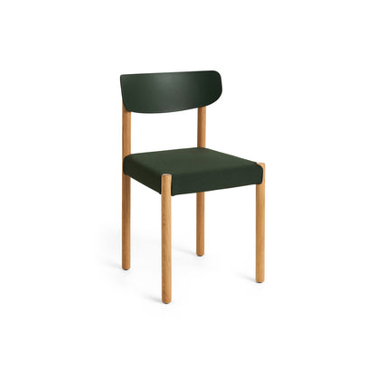 Pack Chair 11 by HAY - Oiled Oak Base / Palm Green Backrest / Steelcut 975