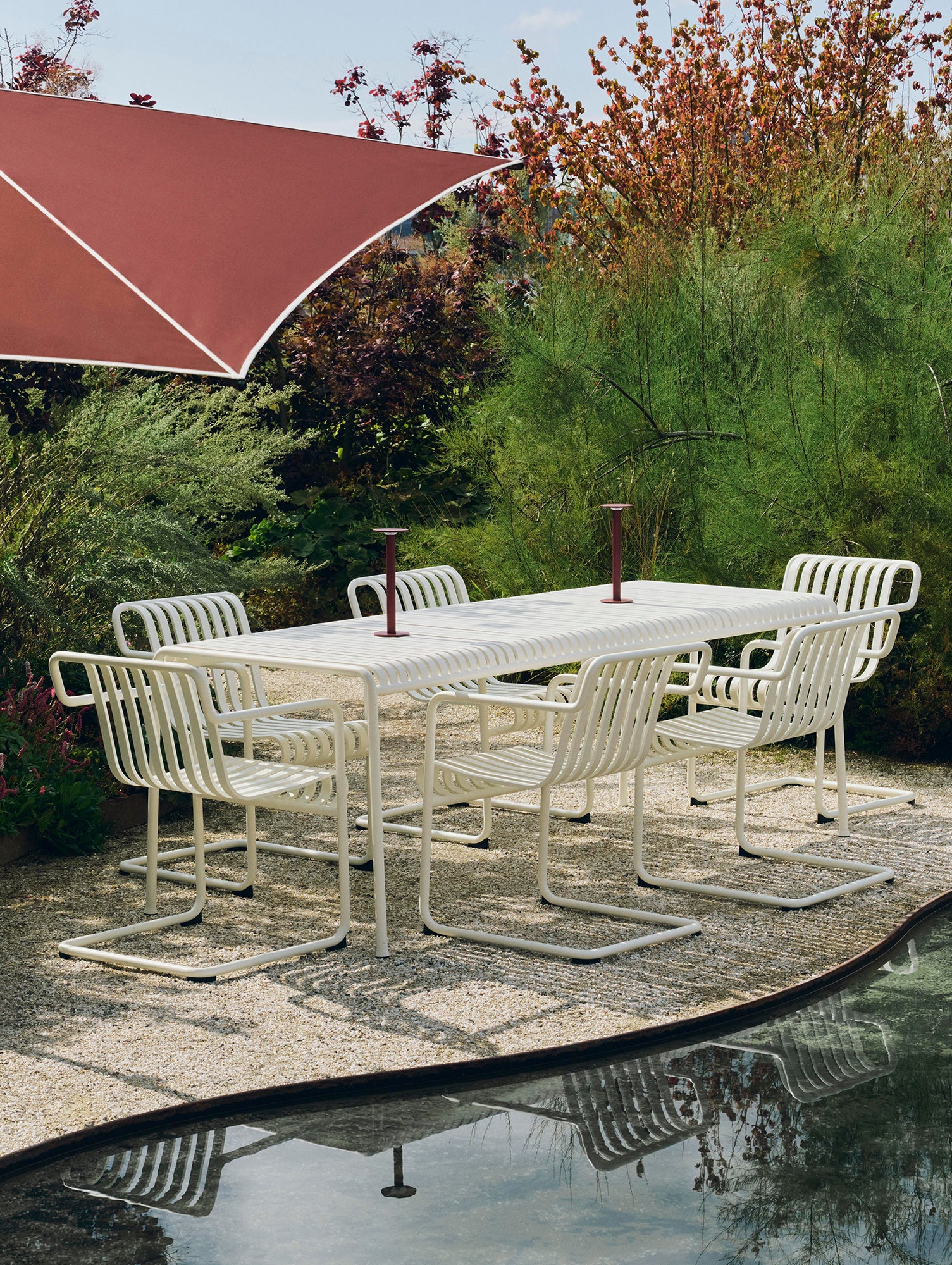 Palissade Cantilever Dining Armchair by HAY - Cream White