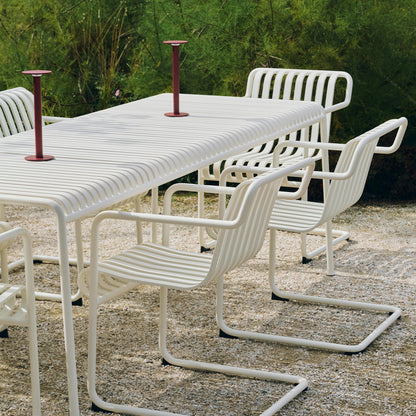 Palissade Cantilever Dining Armchair / Cream White
