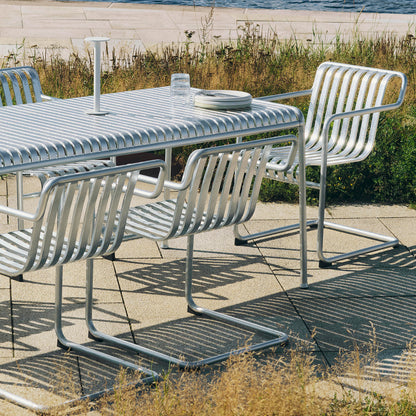 Palissade Cantilever Dining Armchair by HAY - Hot galvanised