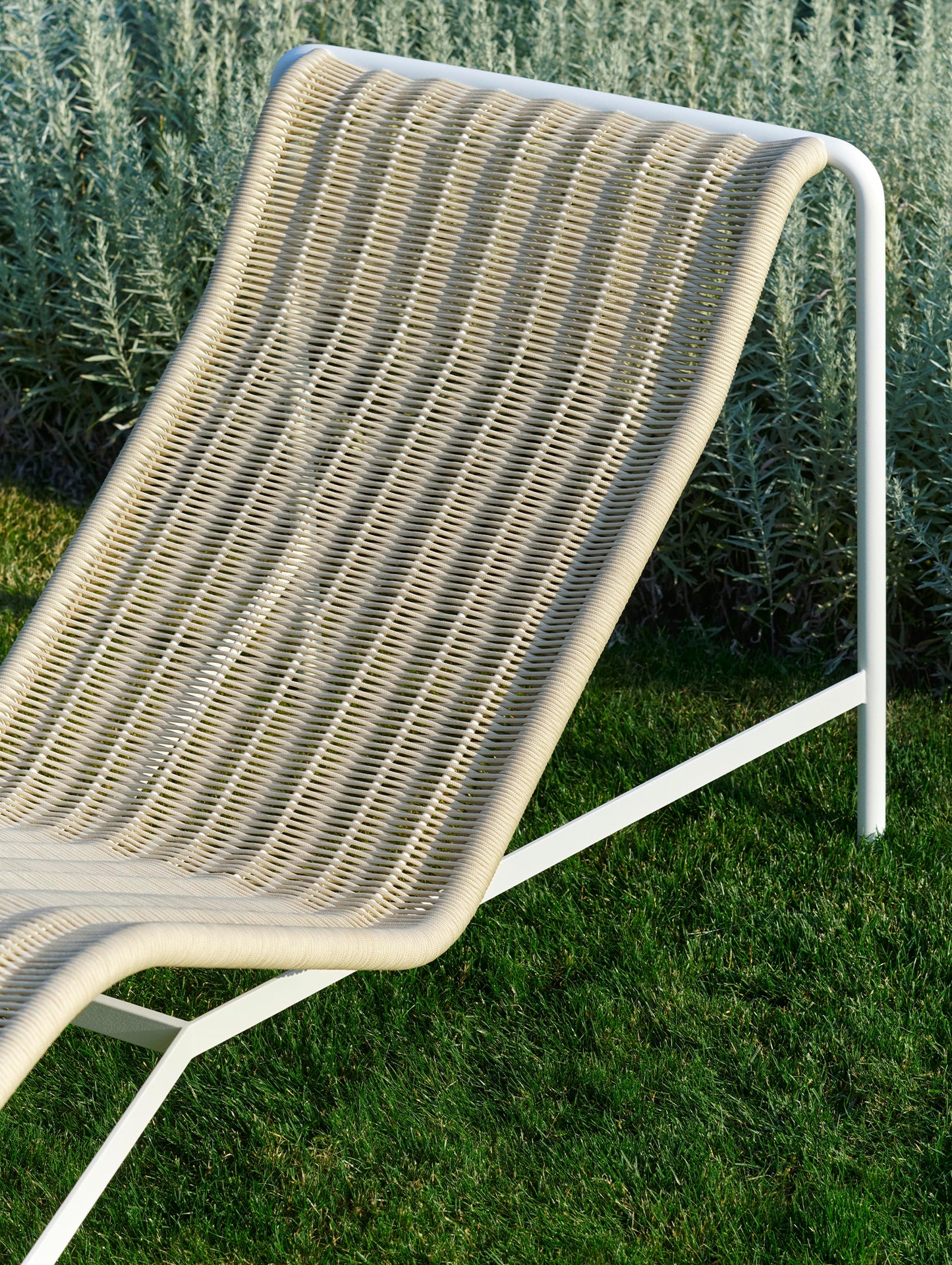 Palissade Cord Chaise Longue by HAY - Cream White Cord