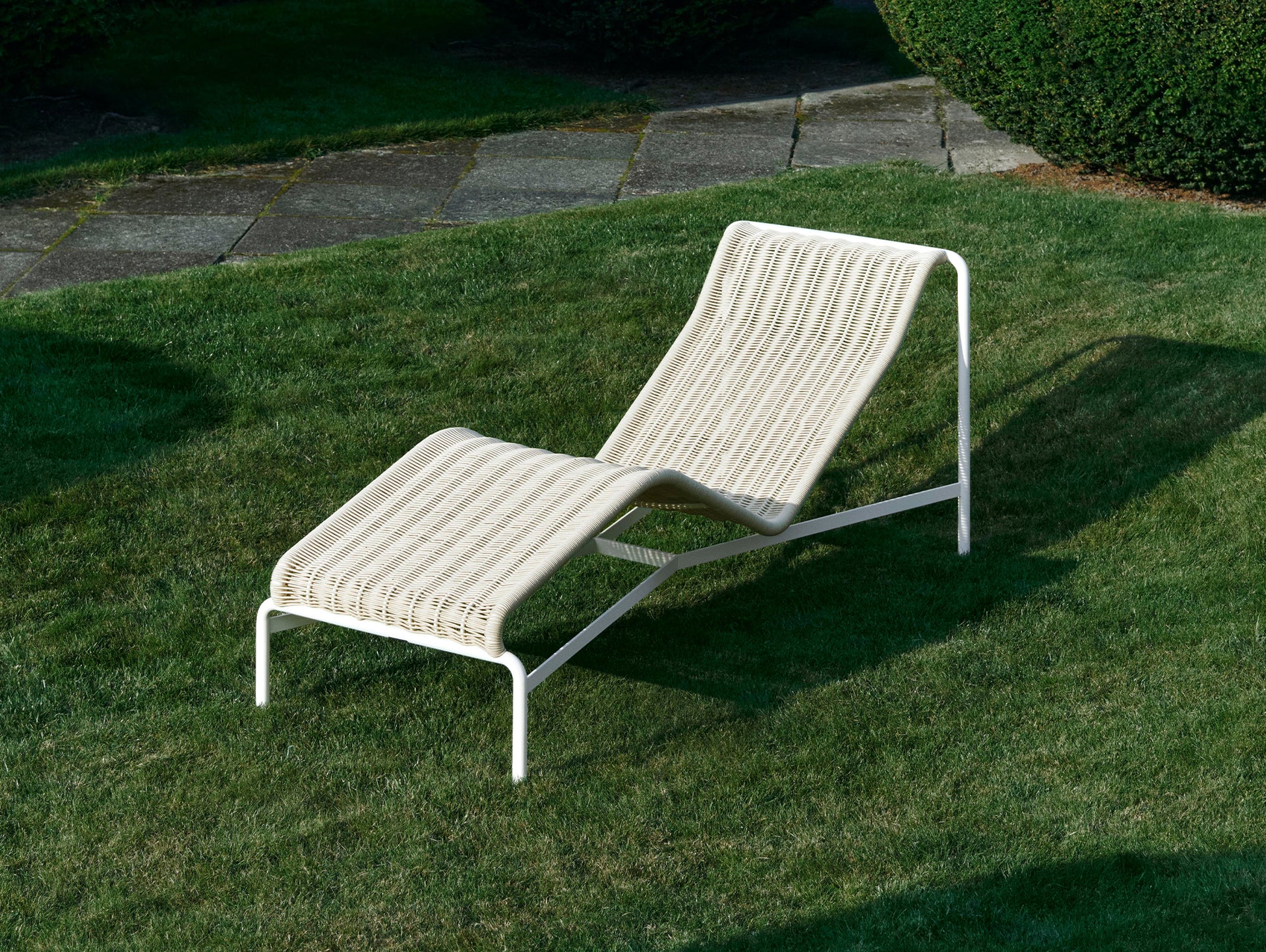 Palissade Cord Chaise Longue by HAY - Cream White Cord