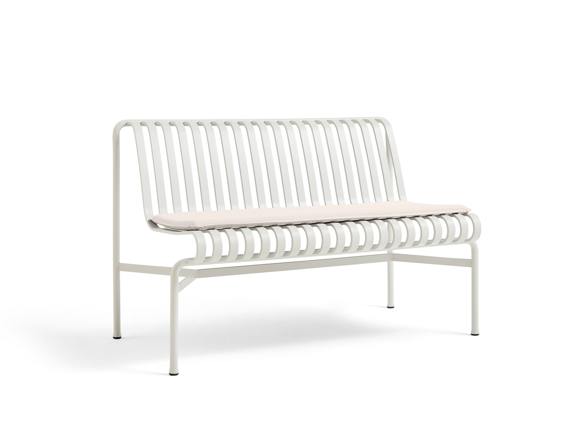 Seat Cushion Cream Garden Bench Cream Rectangular Fabric Cushion