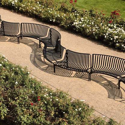 Palissade Park Dining Bench -  In Out Starter Set by HAY - Anthracite