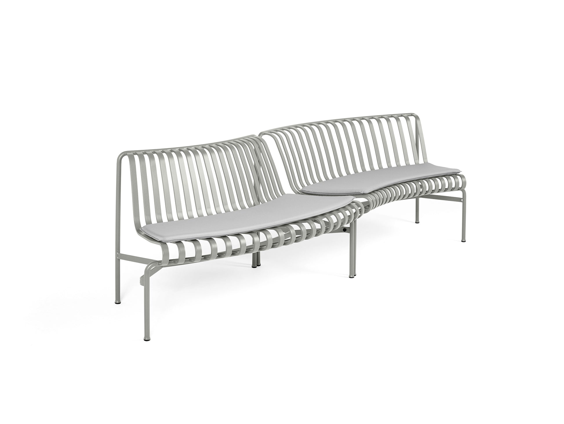 Palissade Park Dining Bench Seat Cushion by HAY - In Out / Sky Grey