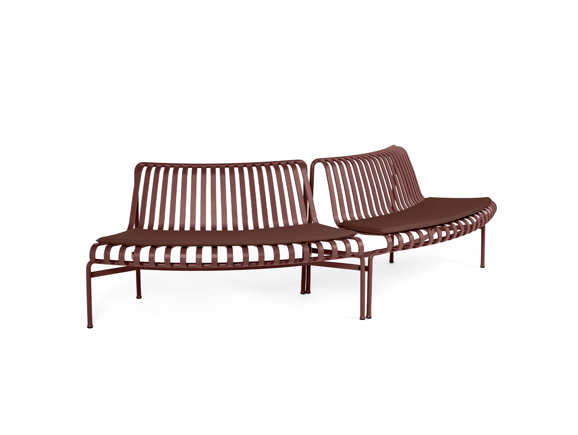 Palissade Park Dining Bench Seat Cushion by HAY - Out Out / Iron Red