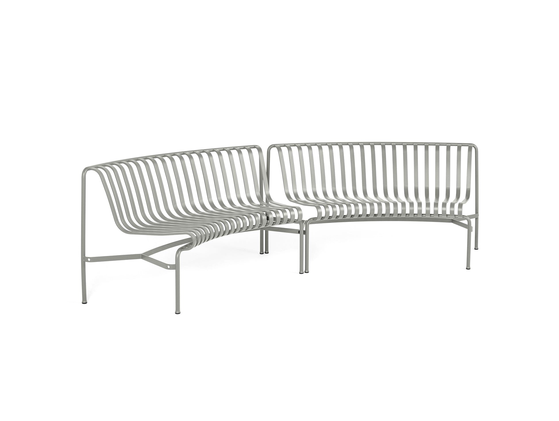 Palissade Park Dining Bench - In In Starter Set by HAY - Sky Grey