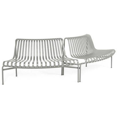 Palissade Park Dining Bench - Out-Out Starter Set by HAY - Sky Grey