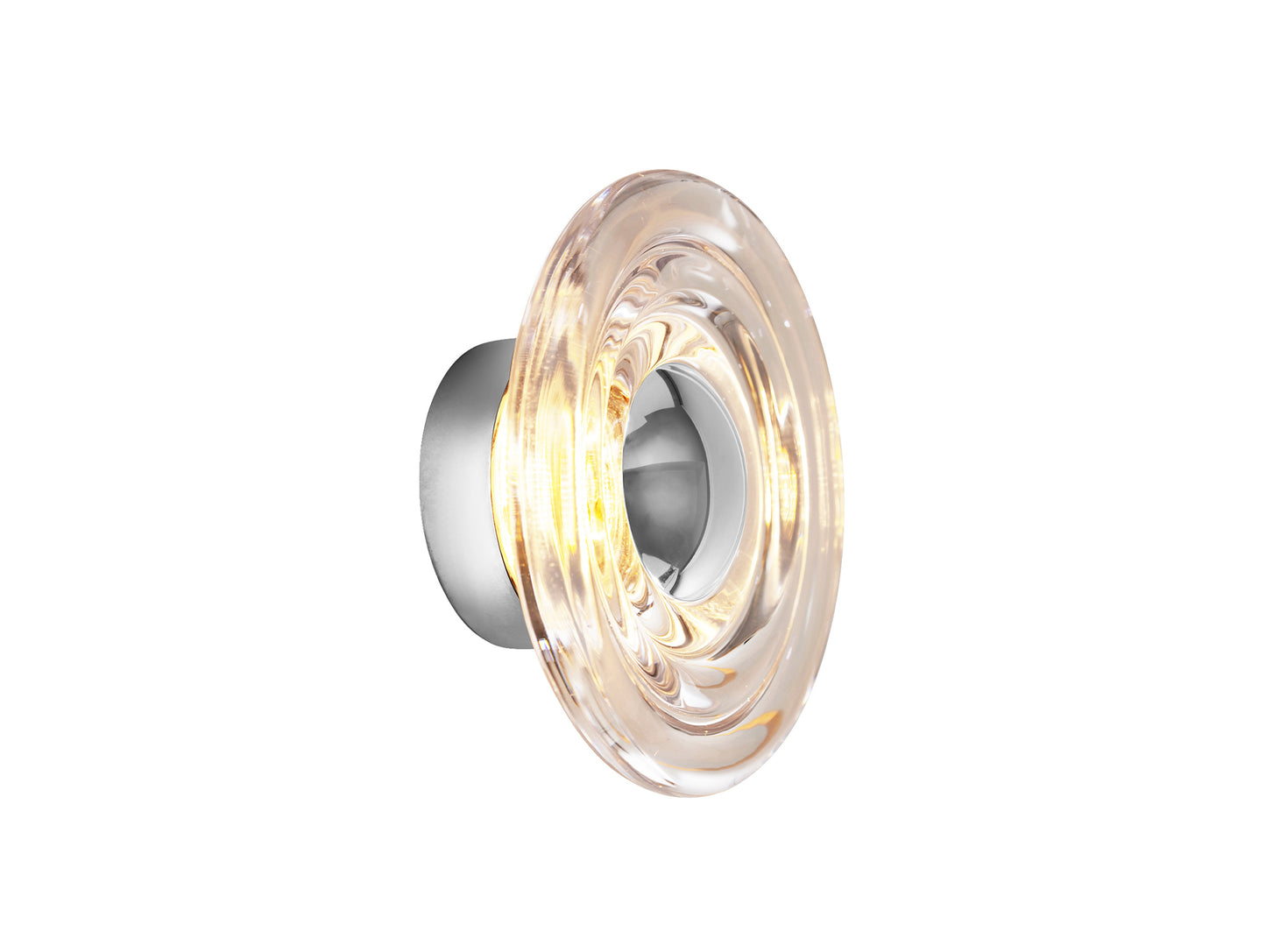 Press Mini Surface LED Wall Lamp by Tom Dixon - Silver Cap