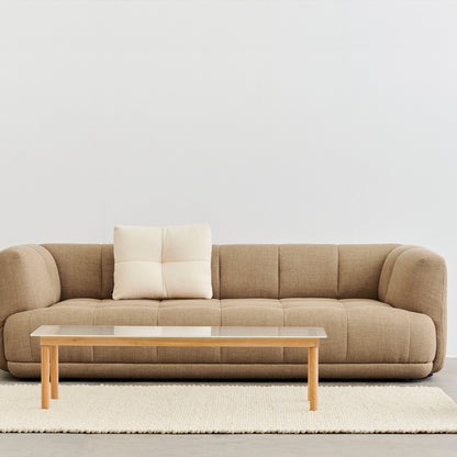 Quilton 3 seater sofa by HAY - Maglia Warm Grey
