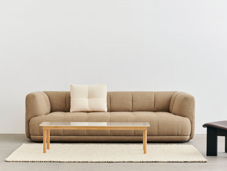 Quilton 3 seater sofa by HAY - Maglia Warm Grey