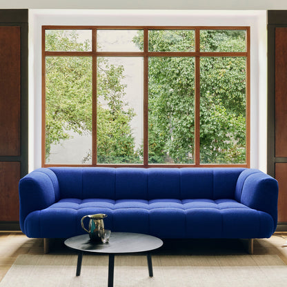 Bella Coffee Table by HAY - D80, H32 / Black Oak