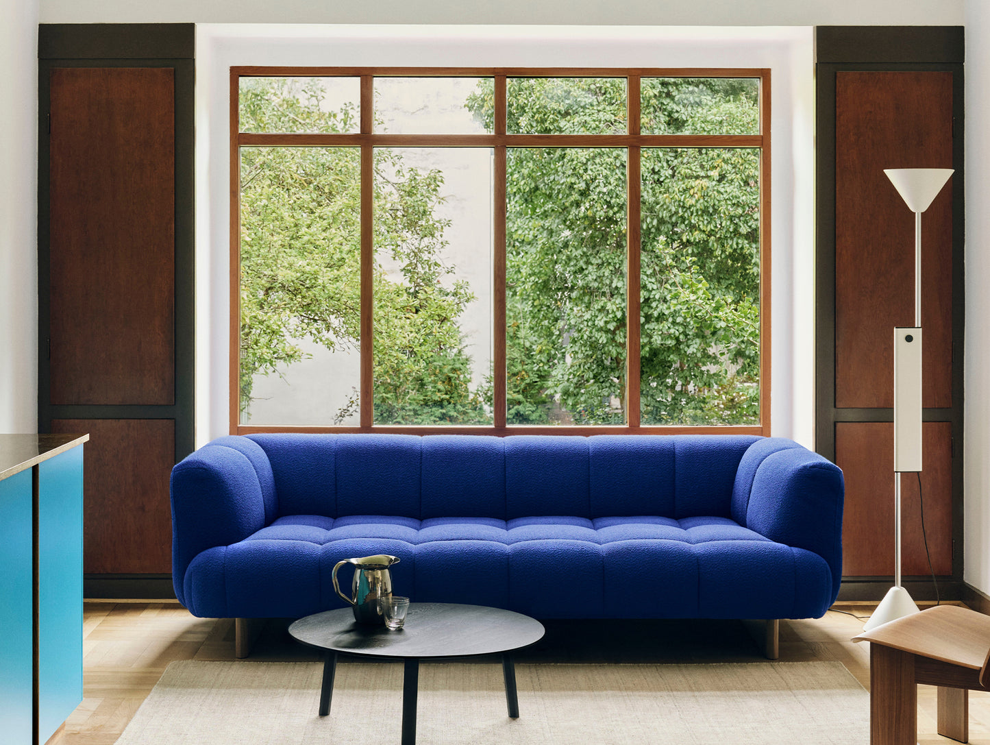 Bella Coffee Table by HAY - D80, H32 / Black Oak