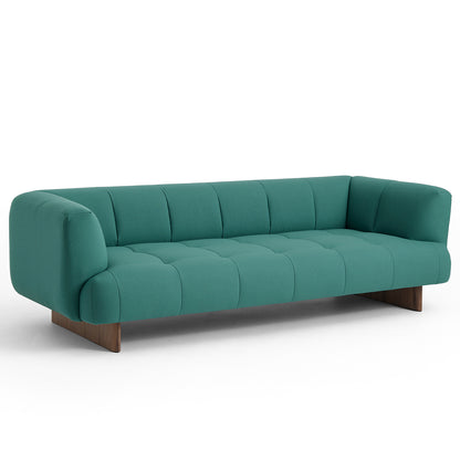 Quilton Lift 3-Seater Sofa by HAY - Black Lacquered Oak Base /  Naveli 953