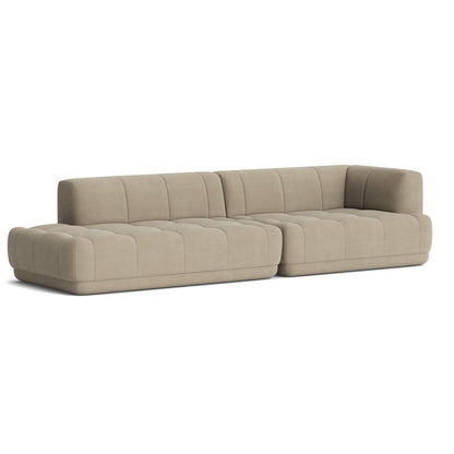 Quilton Sofa - Combination 10 by HAY - Right Armrest / Linara 216