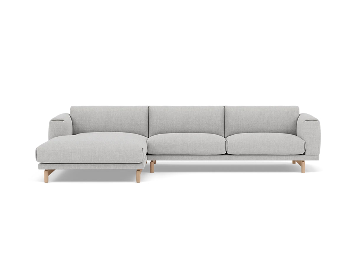 Rest Sofa with Left Chaise Longue (Sitting Right) by Muuto - Remix 3 123