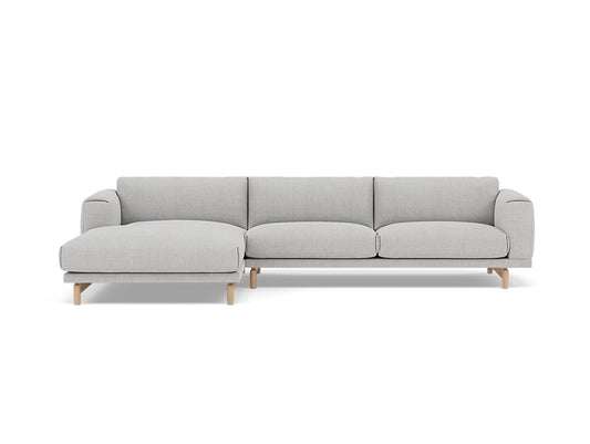 Rest Sofa with Left Chaise Longue (Sitting Right) by Muuto - Remix 3 123