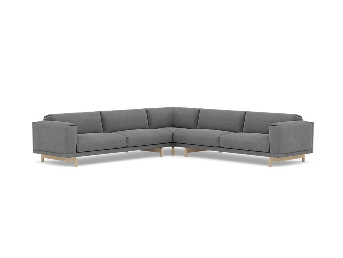 Rest Corner Sofa by Muuto - Oak Base / Fiord 171