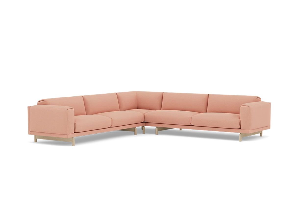 Rest Corner Sofa by Muuto - Oak Base / Steelcut_Trio 515