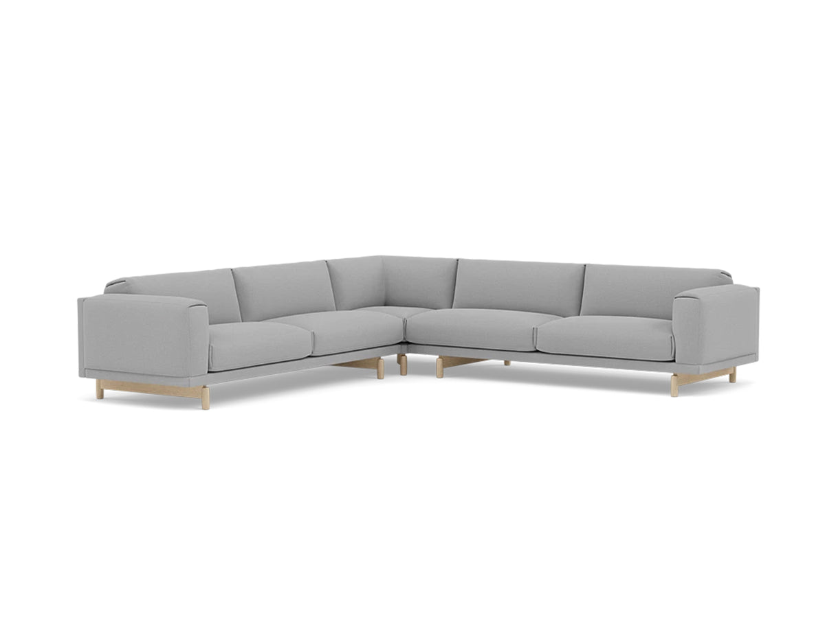 Rest Corner Sofa by Muuto - Oak Base / Steelcut_Trio 133