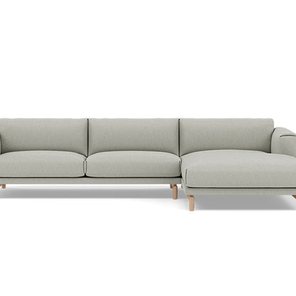 Rest Sofa with Right Chaise Longue (Sitting Left) by Muuto - Clay 12
