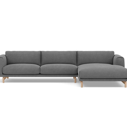 Rest Sofa with Right Chaise Longue (Sitting Left) by Muuto - Fiord 171