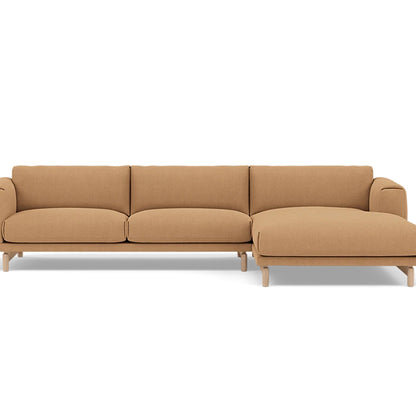 Rest Sofa with Right Chaise Longue (Sitting Left) by Muuto - Fiord 451