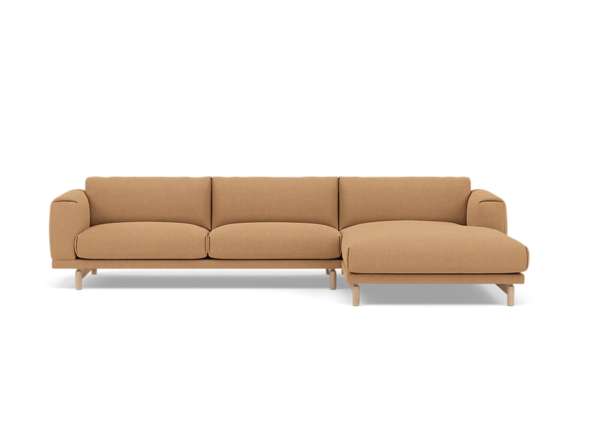 Rest Sofa with Right Chaise Longue (Sitting Left) by Muuto - Fiord 451