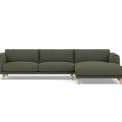 Rest Sofa with Right Chaise Longue (Sitting Left) by Muuto - Fiord 961